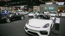 Sejumlah mobil Porsche terlihat di Bangkok International Motor Show ke-41 di Bangkok, Thailand, pada 16 Juli 2020. Bangkok International Motor Show ke-41 dimulai pada 15 Juli dan akan berlangsung hingga 26 Juli di Bangkok. (Xinhua/Zhang Keren)