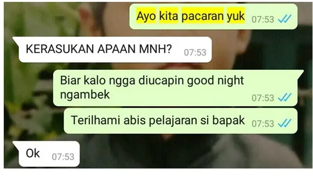 6 Chat Orang Ajak Pacaran Ini Gampang Banget, Bikin Geregetan