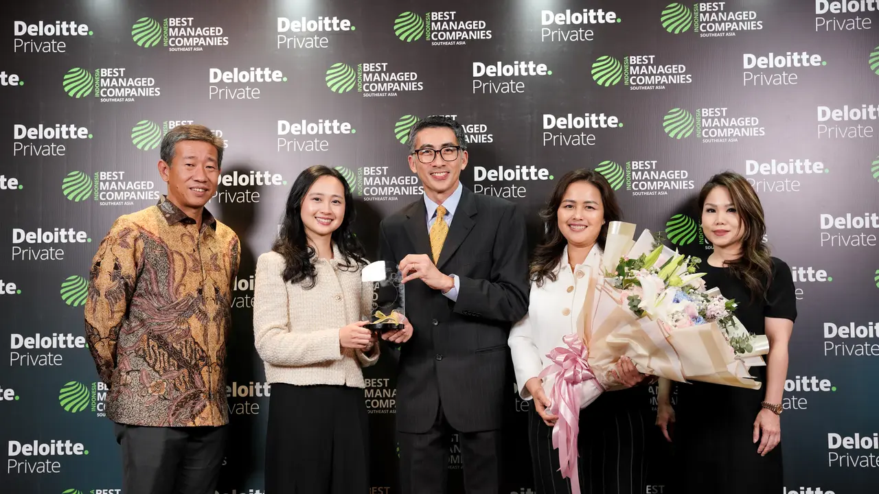 Kino Indonesia kali pertama terpilih menjadi pemenang penghargaan ‘Indonesia Best Managed Companies for 2024’ yang diselenggarakan oleh Deloitte Private. (Dok Kino)