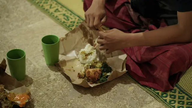 Ilustrasi nasi bungkus, berkat