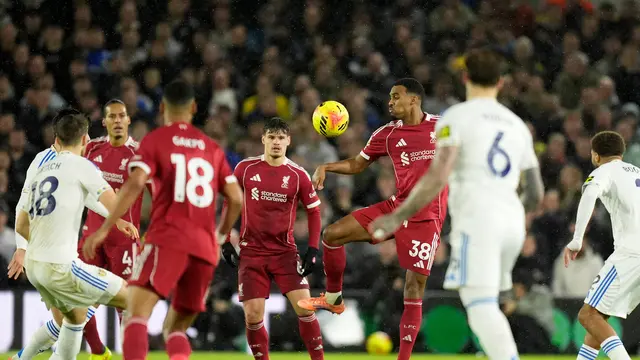 Duel Leeds United vs Liverpool di pekan ke-15 Liga Inggris 2025/2026.