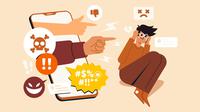 Ilustrasi perundungan dunia maya, cyberbullying. (Image by pikisuperstar on Freepik)