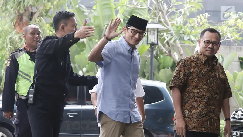 Sandiaga Uno Serahkan LHKPN ke KPK