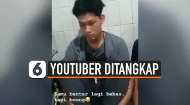 Youtuber Ferdian Paleka tak berdaya saat diringkus polisi di jalan tol Tangerang-Merak. Beredar video seseorang berbicara pada Ferdian, "kamu bentar lagi bebas tapi boong..."