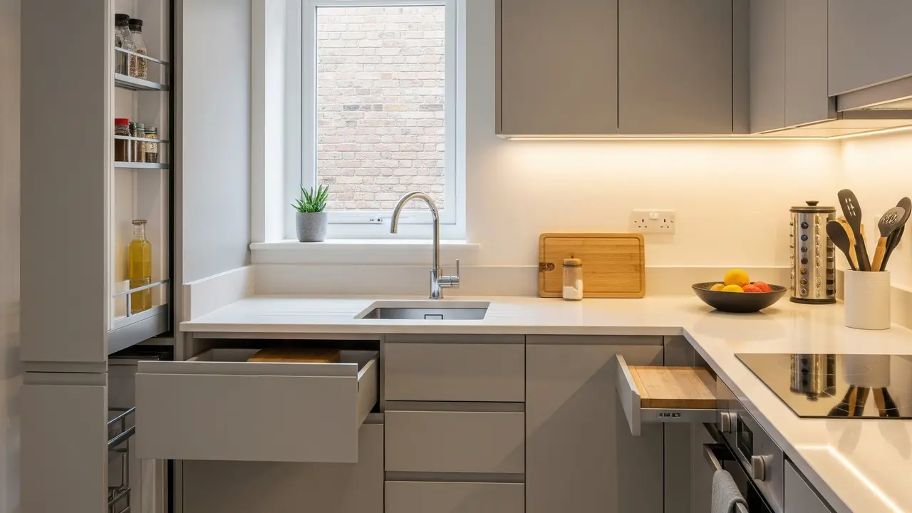 9 Model Dapur Banyak Laci dan Ruangan Tersembunyi di Lahan Terbatas, Solusi Rumah Mungil