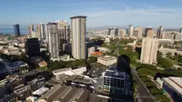 Suasana Kota Honolulu, Hawaii saat notifikasi ancaman misil yang ternyata alarm palsu terjadi pada Sabtu pagi (13/1/2018) (AFP)