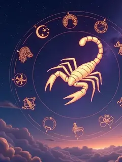 logo ramalan zodiak scorpio (sumber: AI generated)