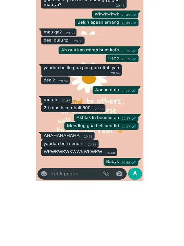 7 Isi Chat Kakak dan adik Ini Bikin Senyum Sendiri