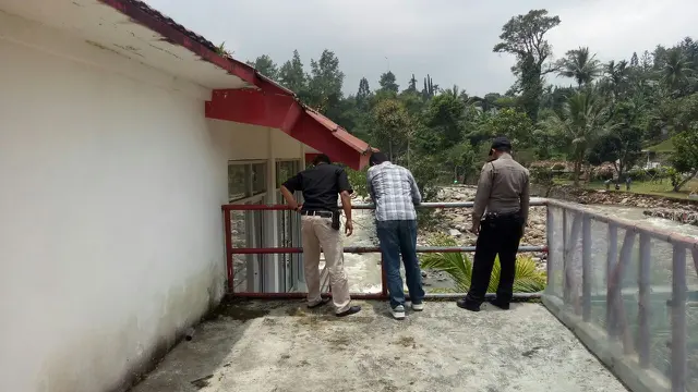 Lokasi jatuhnya pendiri Matahari Hari Darmawan. (Liputan6.com/Achmad Sudarno)