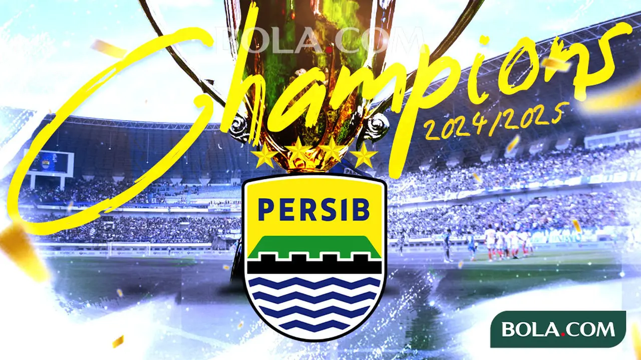 BRI Liga 1 - Ilustrasi Persib Bandung Juara BRI Liga 1 Musim 2024-2025 ver 2