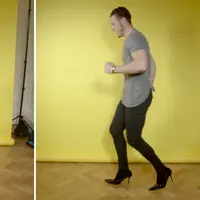 Video lucu ini memperlihatkan bagaimana kesulitan para pria yang mencoba untuk mengenakan sepatu high heels untuk pertama kalinya. (Foto: nbcnews.com)