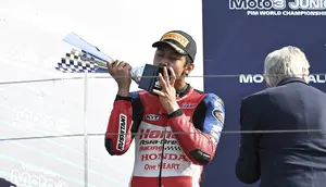 Kiandra Ramadhipa Nyaris Juara di Misano, Tutup Moto3 Junior 2026 dengan Empat Podium