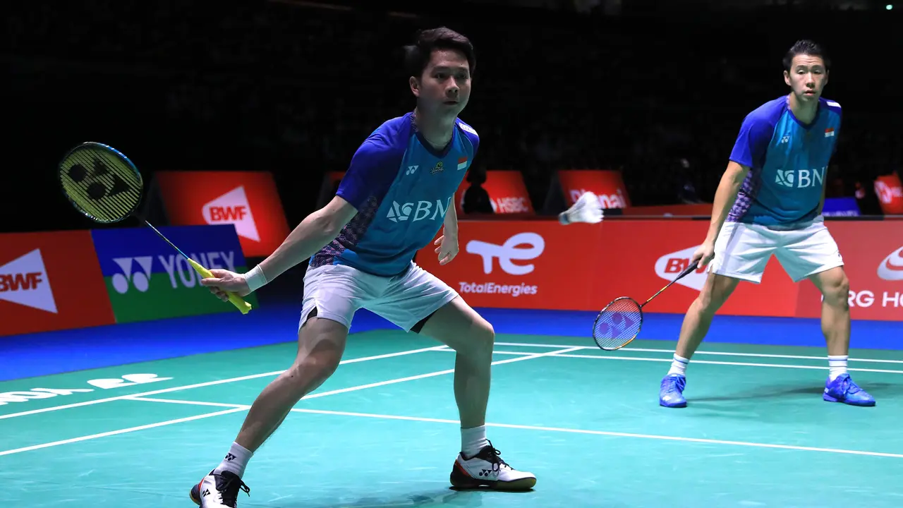 Foto: Sukses Lewati Babak Kedua, Tiga Ganda Putra Indonesia Melaju ke 16 Besar Kejuaraan Dunia Bulu Tangkis 2022