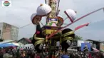 Meski sempat diguyur hujan, namun warga tetap antusias menghadiri tradisi yang mengenang wafatnya cucu Nabi Muhammad dalam perang karbala Irak ini.