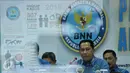 BNN menggelar pengungkapan kasus narkoba selama tahun 2016 di gedung BNN, Jakarta, Kamis (22/12). Selain narkotika, ada 21 kasus tindak pidana pencucian uang (TPPU) yang ditangani BNN dengan total aset mencapai Rp261 Miliar. (Liputan6.com/Yoppy Renato)