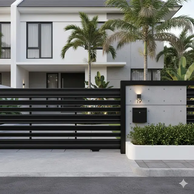7 Model Pagar Besi Hollow Rapat 2025, Tampil Modern, Aman dan Elegan untuk Hunian Minimalis