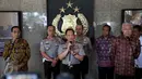 Kapolri Jenderal Tito Karnavian memberi keterangan usai melakukan rapat kordinasi di Mabes Polri, Jakarta, Selasa (29/11). Rapat tersebut menyambut Akhir Tahun 2016 kedepan agar semua berjalan aman baik. (Liputan6.com/Johan Tallo)
