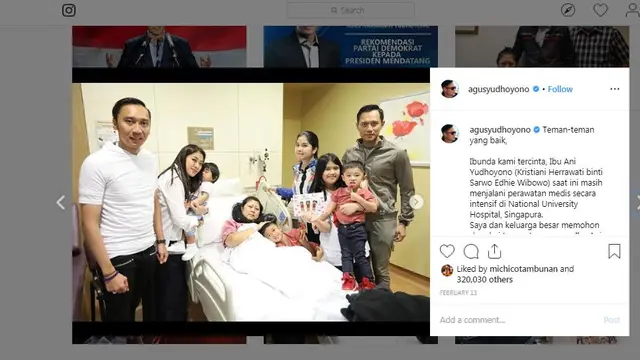Unggahan Agus Harimurti Yudhoyono