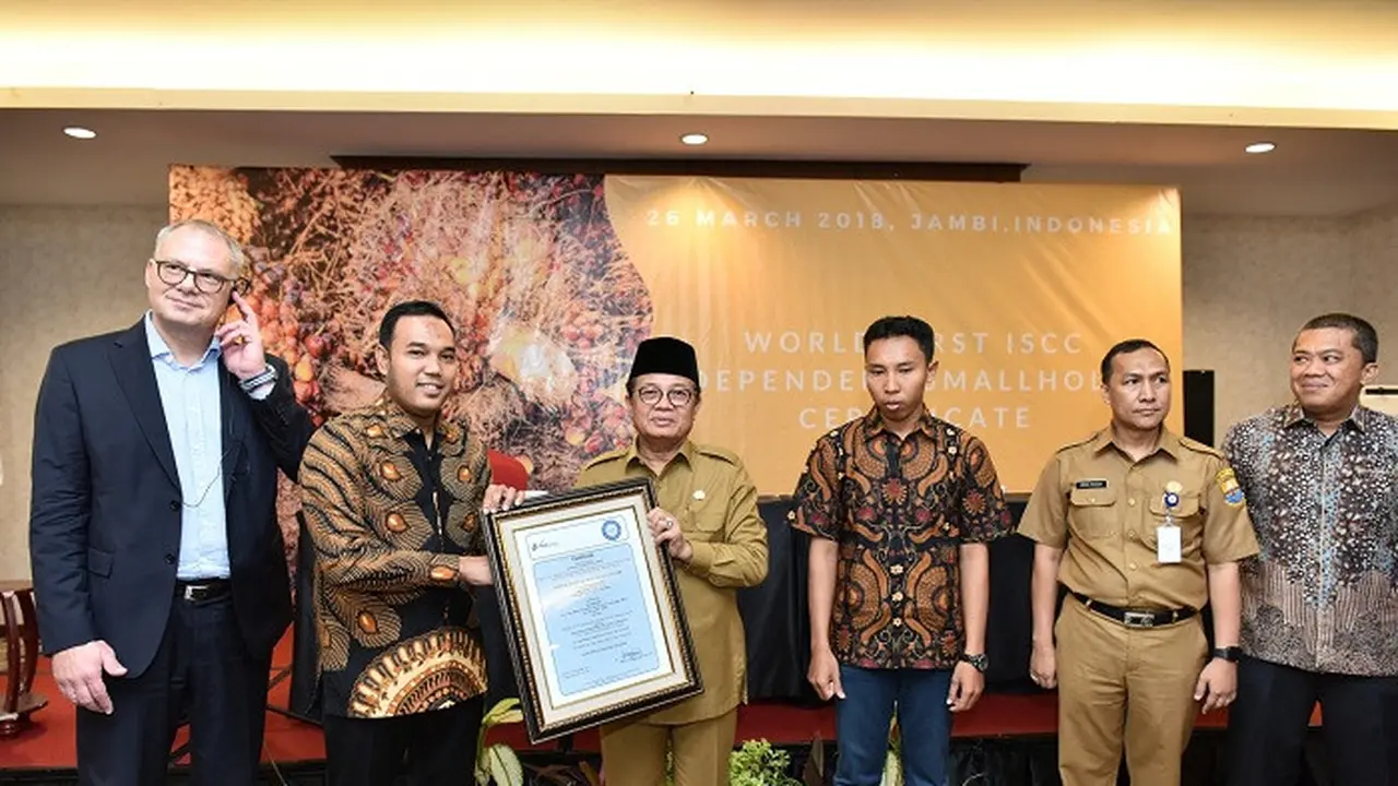 Sertifikat ISCC Petani Sawit Jambi