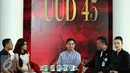 Zaskia Gotik berbincang saat menghadiri Talk Show Tv Parlemen di Lobi Nusantara IV Parlemen, Jakarta, Kamis (31/3). Zaskia berurusan dengan polisi lantaran menyebut lambang sila kelima Pancasila sebagai bebek nungging. (Liputan6.com/Johan Tallo)