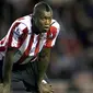 Disappointment for Sunderland&#039;s French International Djibril Cisse during the 4th Round League Cup game in Sunderland, Sunderland Vs Blackburn, North East, England, on November 12th, 2008. Blackburn won 2-1. AFP PHOTO/CRAIG BROUGH