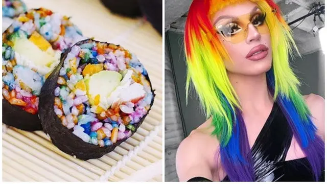 Warna-Warni Sushi Ini Mirip Bak Busana Super Model