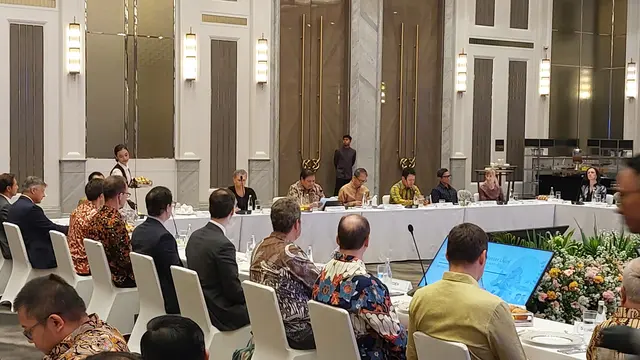 Forum Diskusi Aksesi Indonesia bersama Kepala Perwakilan Negara Anggota Organization for Economic Co-operation and Development (OECD) di Jakarta. (Foto: Liputan6.com/Arief R)
