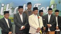 Kementerian Agama (Kemenag) mengelar nikah massal yang diikuti 100 pasangan di Masjid Istiqlal pada Kamis (4/8/2025). (Foto: Liputan6.com/Winda Nelfira).