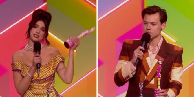 VIDEO: Kemenangan Dua Lipa dan Harry Styles di Brit Awards 2021