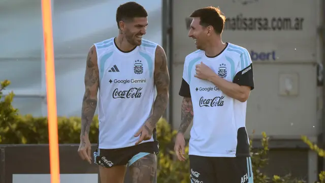 Foto: Mengintip Latihan Lionel Messi Dkk Jelang Laga Uji Coba Argentina Vs Mauritania