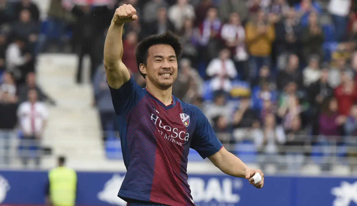 Pemain asal Jepang ini tetap mampu menunjukan ketajamannya dengan menjadi top skorer tim dengan 12 gol. (Foto/La Liga)