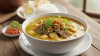 Soto Daging Madura Kuah Segar (Ilusrasi: Gemini)