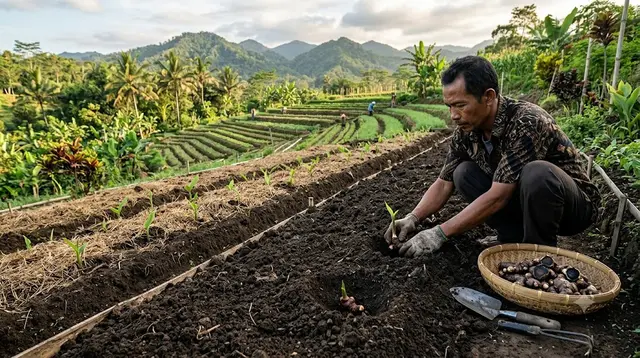 3. Teknik Penanaman Bibit Kunyit Hitam
