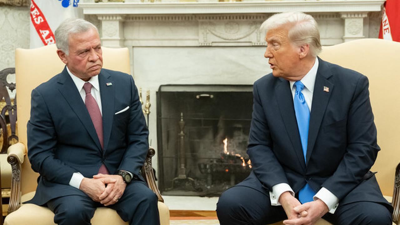 Raja Yordania bertemu dengan Presiden AS Donald Trump.(AFP)