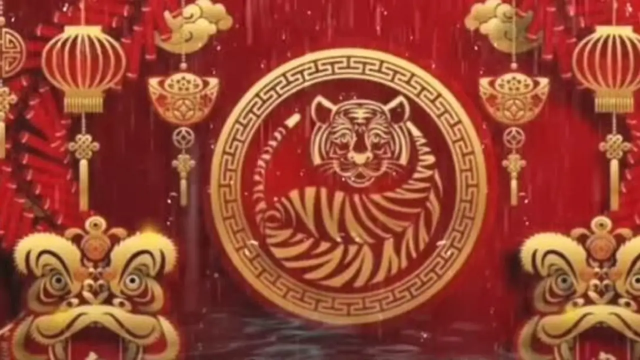 Ilustrasi tahun macan air