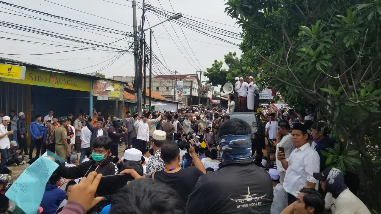 Santri Demo di Tangerang