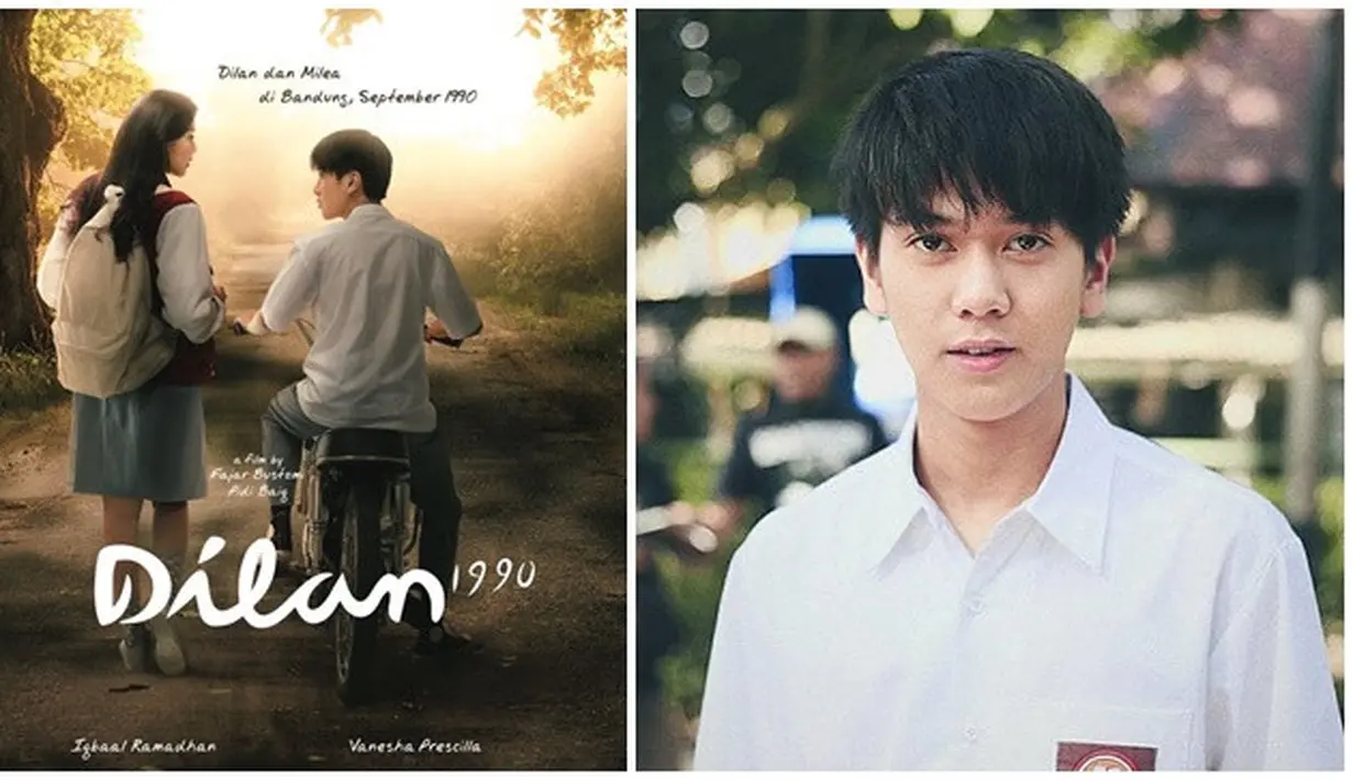 Trilogi Dilan 1990 adalah salah satu film Indonesia yang berlatar 1990-an. Diadaptasi dari novel berjudul sama karya Pidi Baiq dan dibintangi oleh Iqbaal Ramadhan dan Vanesha Prescilla, film yang disutradarai oleh Fajar Bustomi ini sukses jadi film terlaris sepanjang masa. Film tersebut menceritakan tentang kisah cinta Dilan dan Milea, persahabatan hingga kekeluargaan yang kental nuansa 90-an. (Liputan6.com/imdb.com/Instagram/dilan1990galerry)