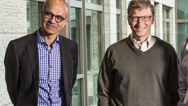 Satya Nadella dan Bill Gates