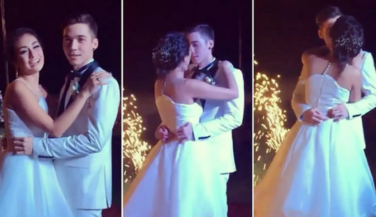 Tidak membutuhkan waktu lama, keduanya untuk membina rumah tangga. Pernikahan secara tertutup di lakukan di Bracha Balangan, Jalan Pantai Balangan, Uluwatu, Bali. Pemberkatan dimulai pulul 16.30 waktu setempat. (Instagram/natta_1987)