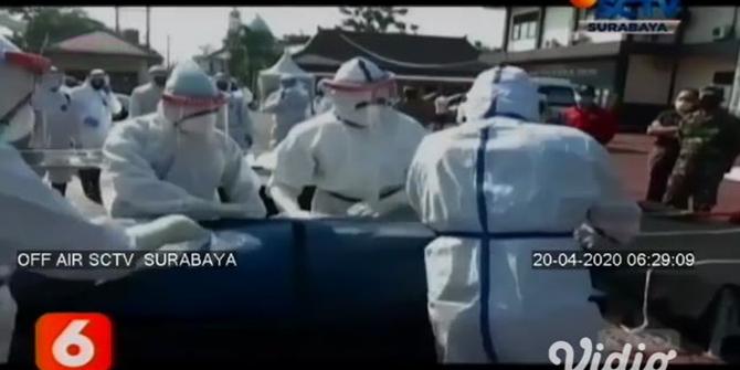 VIDEO: TNI dan Polri di Trenggalek Gelar Simulasi Penanganan Jenazah COVID-19