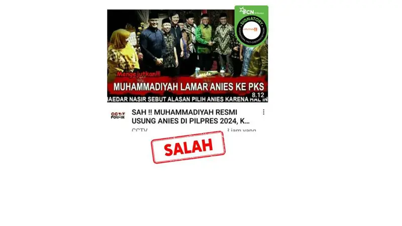 Cek fakta Muhammadiyah usung Anies Baswedan di pilpres 2024