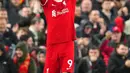 Keunggulan Liverpool terjadi di menit ke-11 lewat gol Darwin Nunez. (AP Photo/Jon Super)