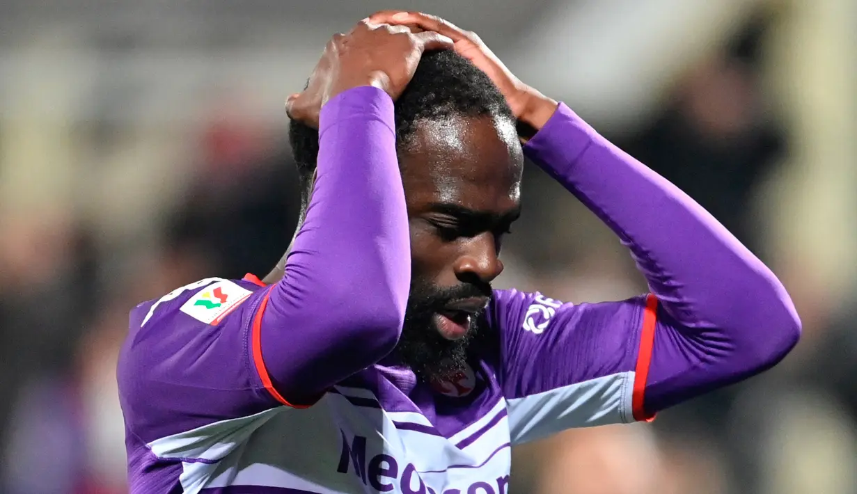 Fiorentina juga mencatatkan enam tembakan ke arah gawang dari total 21 percobaan. Sedangkan Juventus melepaskan enam tembakan namun hanya ada satu yang mengarah ke gawang. (AFP/Alberto Pizzoli)