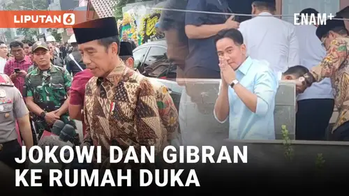 VIDEO: Jokowi dan Gibran Rakabuming Raka Melayat ke Rumah Duka Hamzah Haz