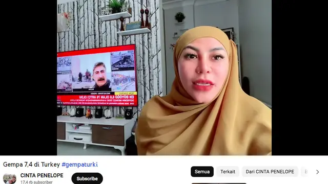 Tinggal di Turki, Cinta Penelope Ungkap Keadaannya Pasca Diguncang Gempa 7,8 Skala Richter