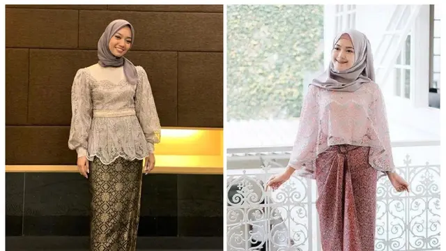 10 Kebaya Brokat Modern Hijab