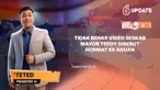 Sebuah video yang diklaim Sekretaris Kabinet (Seskab) Mayor Teddy Indra Wijaya memberikan hormat kepada pengusaha Sugianto Kusuma alias Aguan beredar di media sosial. Benarkah?