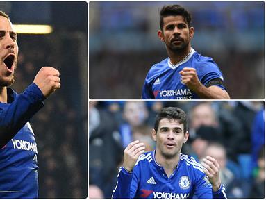 Chelsea menjadi salah satu klub yang banyak berbelanja pemain pada bursa transfer musim panas ini. Selain banyak membeli pemain, Chelsea juga pandai dalam menjual pemainnya. Berikut 5 penjualan termahal Chelsea. (kolase foto AFP)