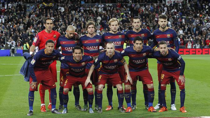 Jersey Barcelona yang tergolong ikonik. (FOTO / La Liga)