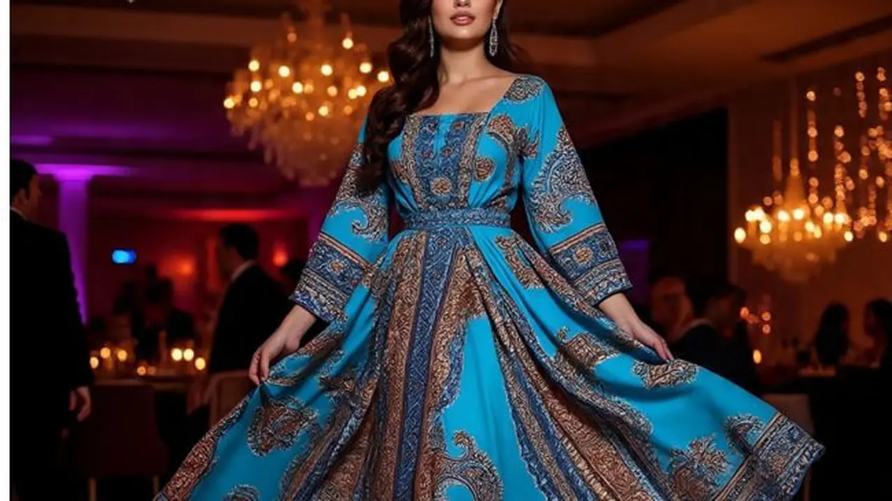 Ilustrasi Batik Warna Biru (Sumber: Meta AI)